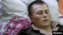 Ukrainanyň gündogarynda tussag edilen rus harbysydygy çaklanylýan Aleksandr Aleksandrow.