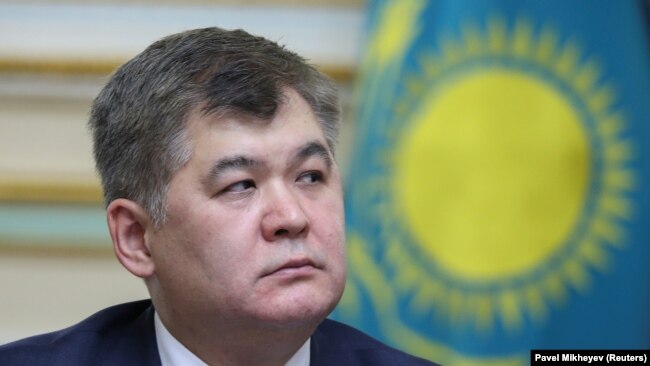 Елжан Биртанов в бытность министром здравоохранения Казахстана.