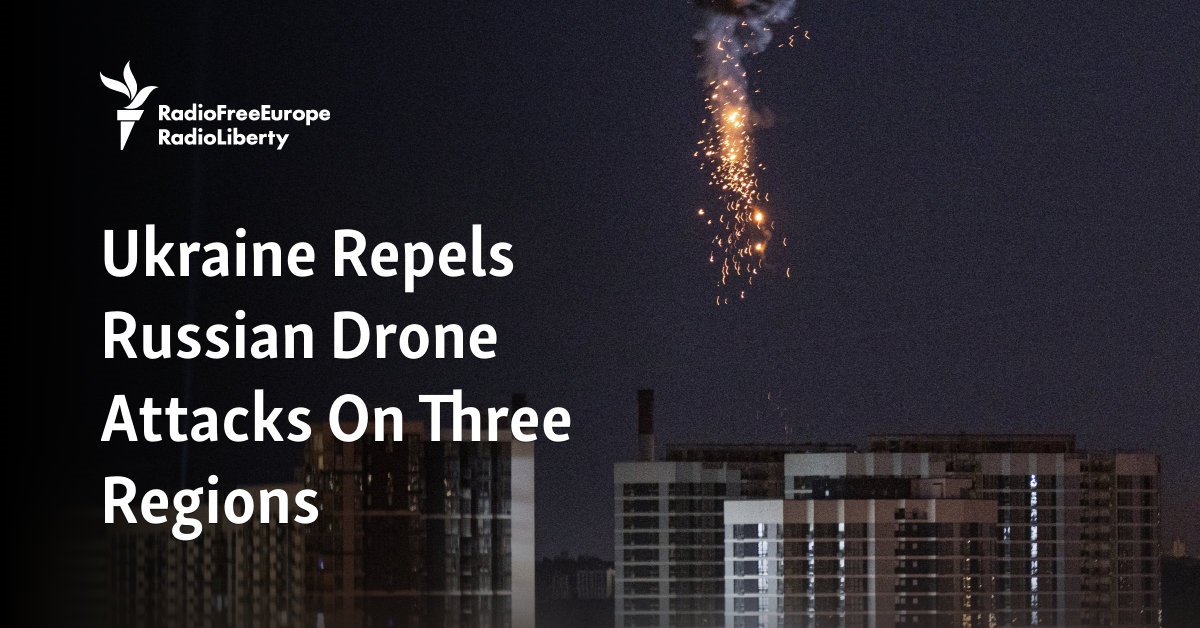 Ukraine Repels Russian Drone Attacks On Three Regions