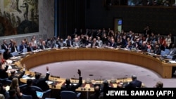 United Nations Security Council members vote on the Iran resolution at the UN headquarters in New York on July 20, 2015. FILE PHOTO
