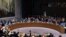 United Nations Security Council members vote on the Iran resolution at the UN headquarters in New York on July 20, 2015.