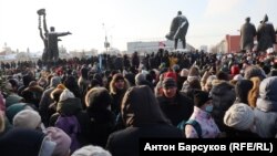 Акция протеста в Новосибирске