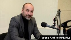 Saša Janković u studiju Radija Slobodna Evropa