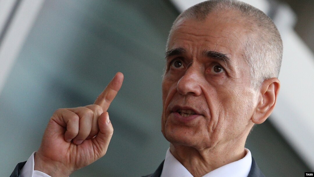 Rospotrebnadzor chief Gennady Onishchenko said the Georgian products failed to meet Russian "hygienic standards."