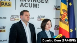 Liderii Blocului ACUM, Maia Sandu, și andrei Năstase