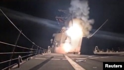 تصویری که وزارت دفاع (وزارت جنگ) آمریکا روز چهارم دی از حمله موشکی شبانه به مواضع «داعش» در نیجریه منتشر کرده است