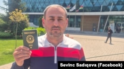 აფგან სადიგოვი უცხოეთის პასპორტით.