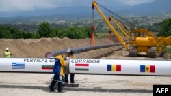 Coridorul Vertical de Gaz, la un punct de joncțiune din Bulgaria - rețeaua ce unește terminalele de gaze din Grecia și Turcia cu rețelele din UE, dar și din R. Moldova și Ucraina, 29 mai 2025.