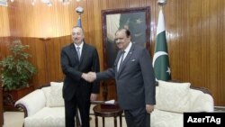 lham Əliyevin Pakistan prezidenti Mamnoon Hussain ilə görüşü. 28feb2017