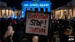 Një protestë në Berlin të Gjermanisë, kundër ekzekutimeve në Iran. Fotografi ilustruese nga arkivi. 