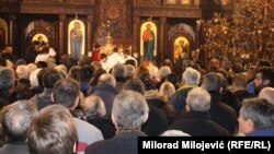 Obilježavanje je počelo crkvenim obredom koga je predvodio patrijarh srpski Irinej