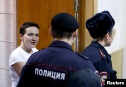 Nadia Savchenko at a Moscow court on November 11