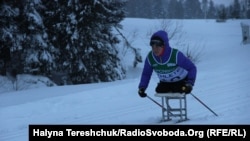 Ukraine -- Word Cup in Paralympic skiing in Lviv region, 12Jan2017