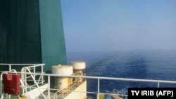 A picture released by Iranian State TV IRIB allegedly shows the Iranian crude oil tanker Sabiti sailing in the Red Sea, October 10, 2019