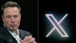 X, owned by Elon Musk (left), said on October 14 that networks in Iran, Russia, and China were using the social media platform to target political debate in the United States. 