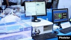 Armenia - Computers and other hi-tech equipment displayed at the annual Digitec exhibition in Yerevan, 5Oct2012. 