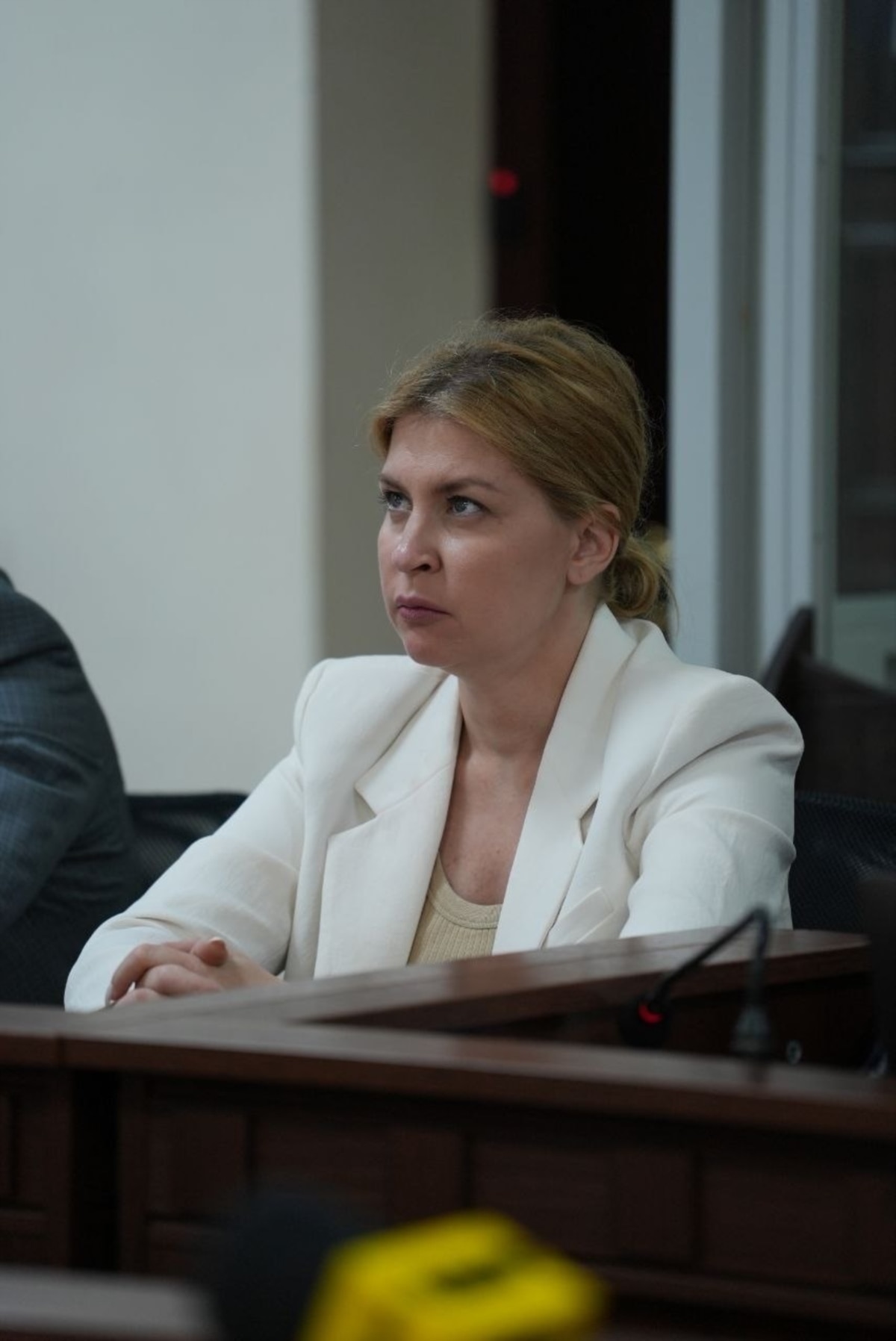 A court hearing on preventive measures for former US ambassador Olha Stefanishyna. Kyiv, August 5, 2026