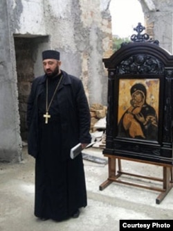 Отец Богдан Костецкий, священник УГКЦ. Евпатория, 3 августа 2014 года