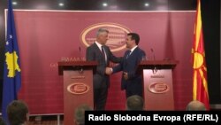 Predsednik Kosova i premijer Makedonije u Skoplju, 12. septembra