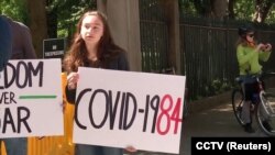 Акция протеста против карантина в США.