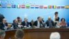 Belgium - NATO Secretary General Anders Fogh Rasmussen chairs a meeting of the North Atlantic Council with Armenia's Defense Minister Seyran Ohanian and Foreign Minister Edward Nalbandian, Brussels, 20May2014.