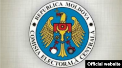 Emblema Comisiei Electorale Centrale de la Chișinău.
