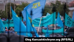 Crimean Tatar people mourning rally on May 18 in Simferopol 