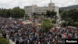 Забастовка в Афинах. 13 июня 2013 года. 