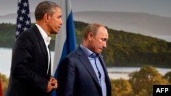 Обама и Путин на саммите G8