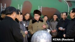 Северокорейский лидер Ким Чен Ын. 