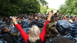 Одна из протестных акций в Башкирии. Август 2020 года