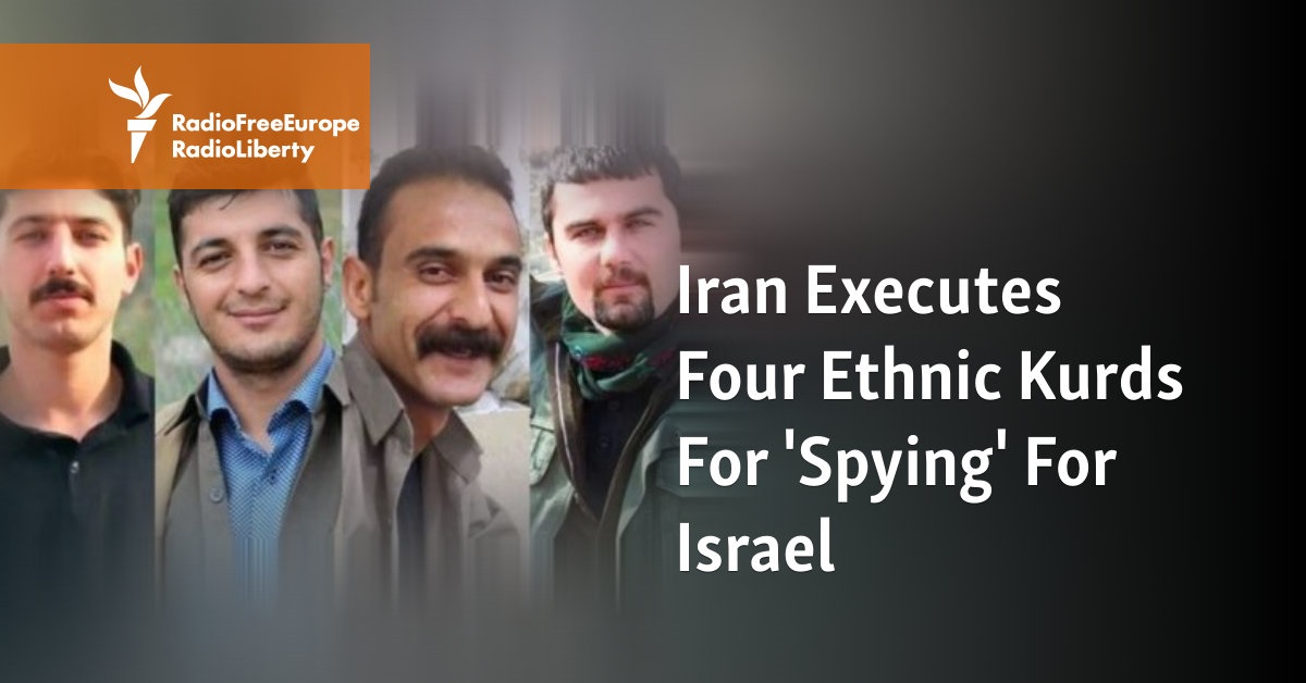 Iran Executes Four Ethnic Kurds For 'Spying' For Israel - Vimarsana News