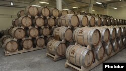 Armenia - Export-bound brandy stored at a distillery in Yerevan.