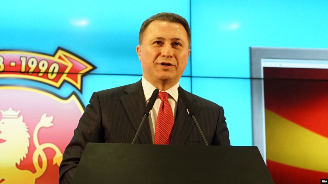 Архива - Претседателот на ВМРО-ДПМНЕ Никола Груевски во седиштето на партијата. 