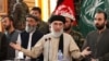 Gulbuddin Hekmatyar speaking to supporters in the eastern city of Jalalabad in April.