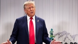 US President Donald Trump at the G7 summit in Canada