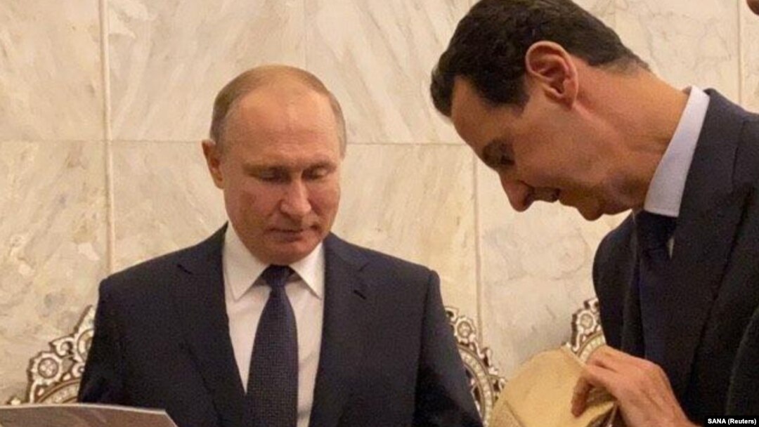 Одна из последних встреч Владимира Путина и Башара Асада в Дамаске. Визит в мечеть времен династии Омейядов. 7 января 2020 года