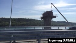 Строящийся Керченский мост