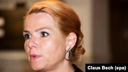 Інгер Стойбэрг, міністарка міграцыі Даніі, 2015 