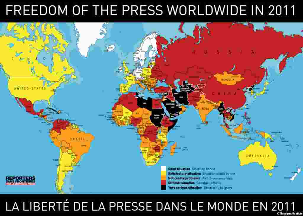 2011 World Press Freedom Index