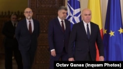 Romania - Marcel Ciolacu (middle) appointed as prime minister