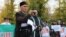 День памяти в Казани 12 октября 2019 года. Выступает татарский общественник Кашиф Гатин. Архивное фото 