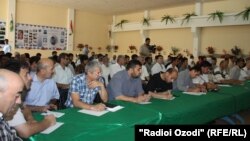 Tajikistan,Dushanbe city, tajik opposition political parties discussed upcoming presidential election,27July2013