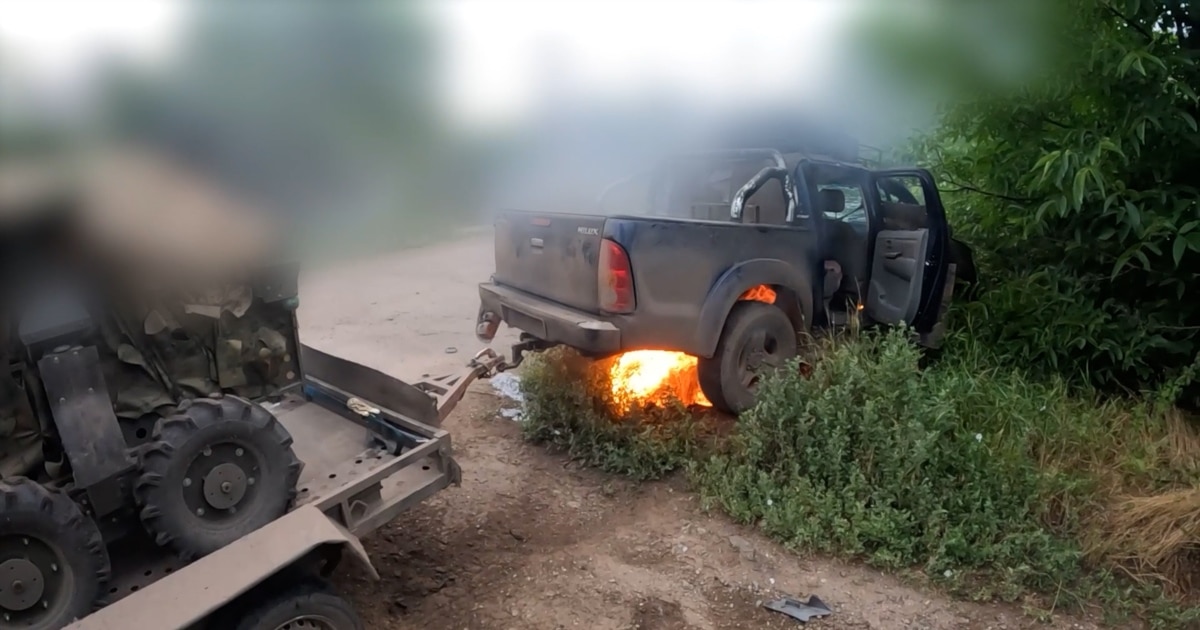 Ukrainian Ground Drones Run Supplies, Evacuate Wounded Under Russian Fire
