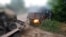 UKRAINE --- Ukrainian Ground Drones Run Supplies, Evacuate Wounded Under Russian Fire 