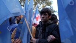 Georgia's Ruling Party Holds Rally Ahead Of Crucial Vote (Video)