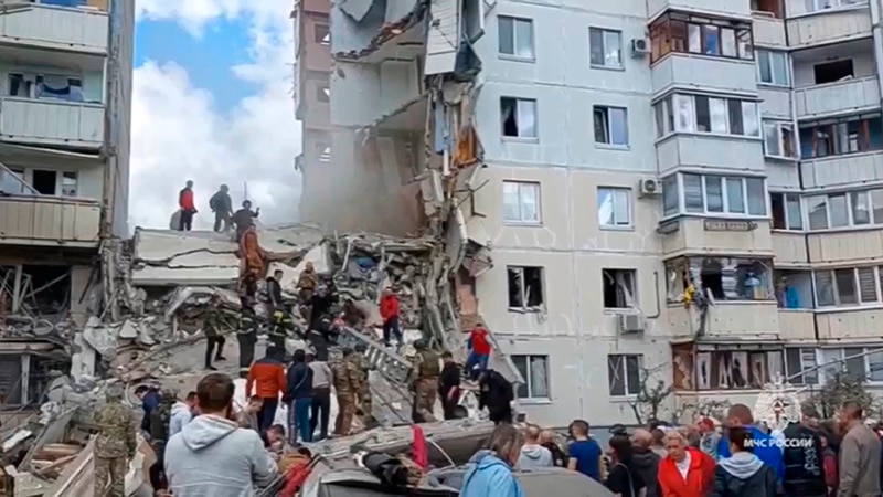 «Взрыв со стороны России». Почему обрушился подъезд дома в Белгороде
