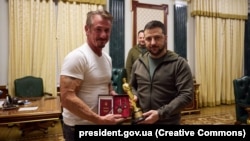 Шон Пенн и Владимир Зеленский, Киев, 8 ноября 2022