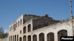 A war-ravaged old house in Shushi, Nagorno-Karabakh.