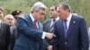 Armenia -- President Serzh Sarkisian (L) talks to Syunik Governor Suren Khachatrian.